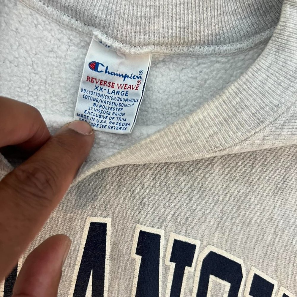 Champion Gray Villanova Basketball Crewneck Sweatshirt - Picture 2 of 4